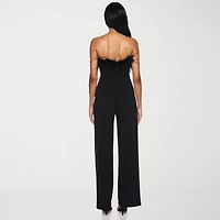 Premier Amour Womens Straight Neck Jumpsuit