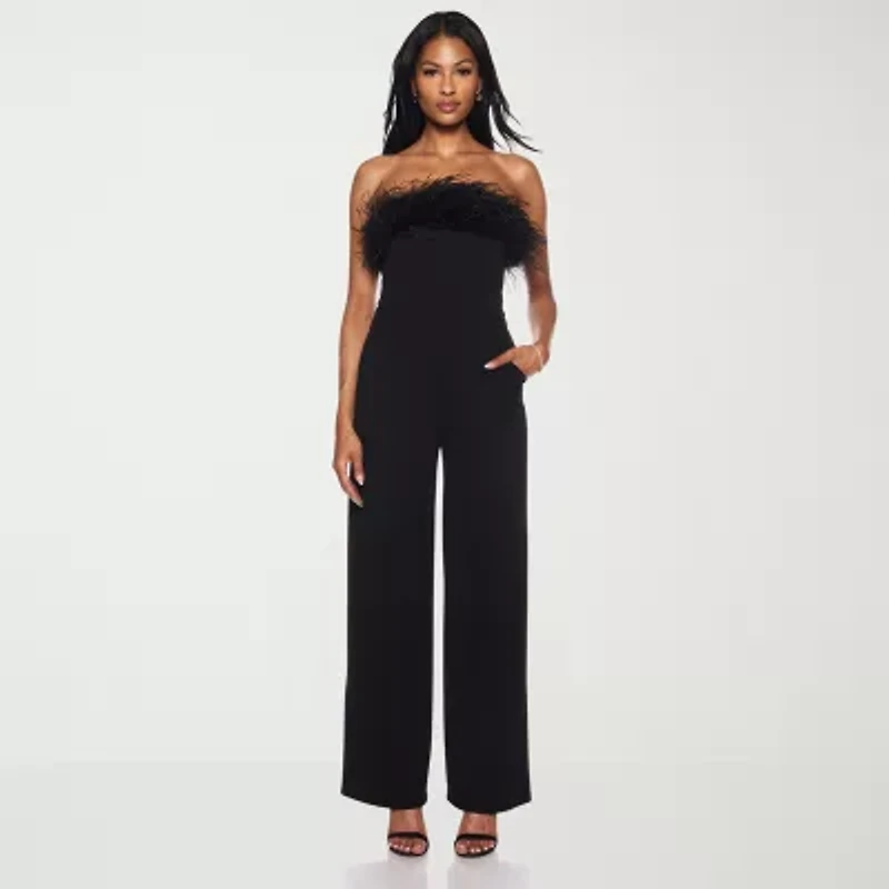 Premier Amour Womens Straight Neck Jumpsuit