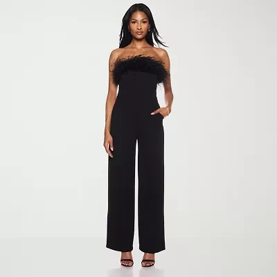 Premier Amour Womens Straight Neck Jumpsuit