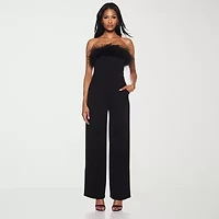Premier Amour Womens Straight Neck Jumpsuit
