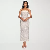 Premier Amour Womens Sequins Sleeveless Evening Gown