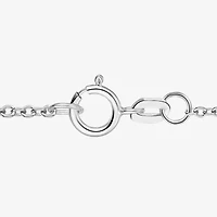 Womens Genuine Blue Topaz Sterling Silver 18 Inch Pendant Necklace