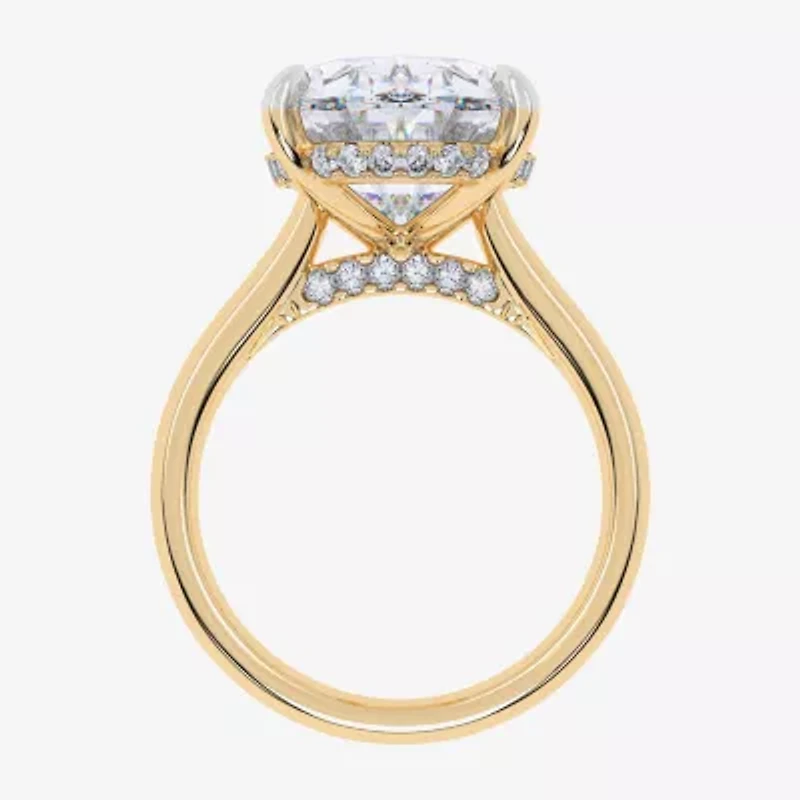 Signature By Modern Bride (G/Vs2-Si1) Womens 8 1/4 Ct. T.W. Lab Grown White Diamond 14K Gold Oval Engagement Ring