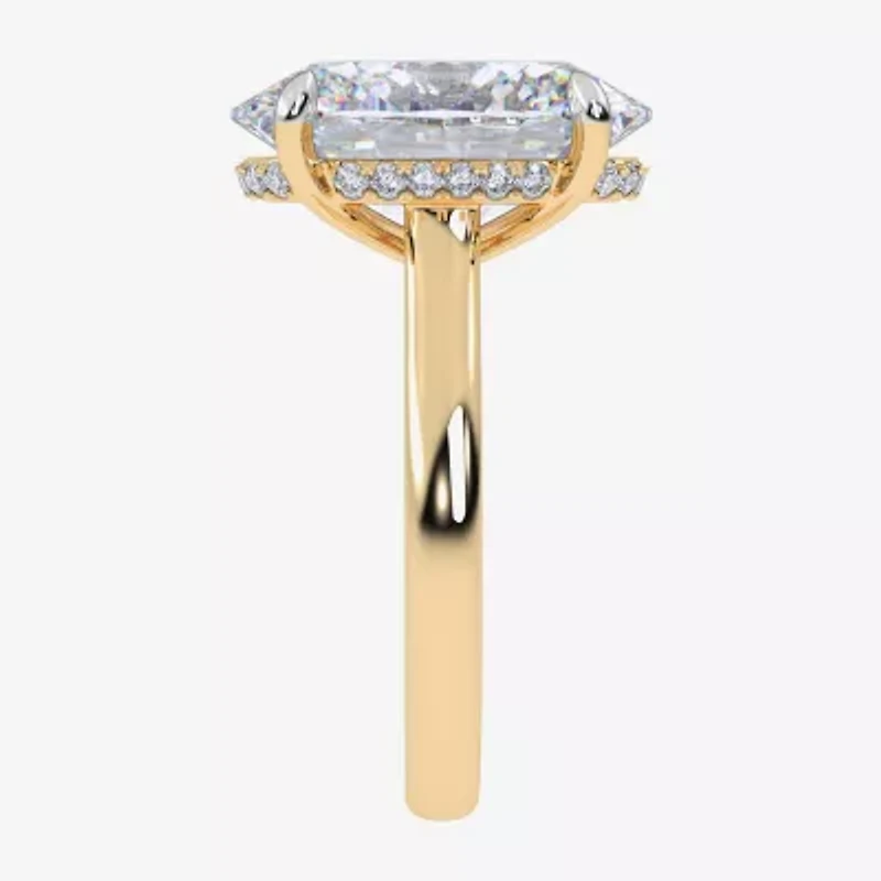 Signature By Modern Bride (G/Vs2-Si1) Womens 8 1/4 Ct. T.W. Lab Grown White Diamond 14K Gold Oval Engagement Ring
