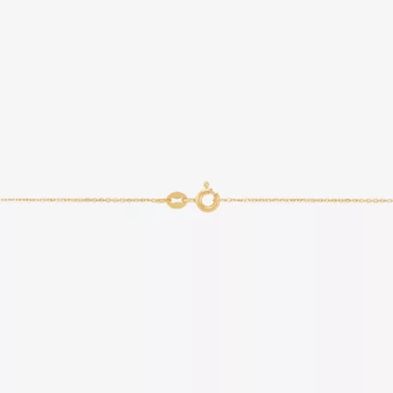 Gold Addiction Womens 10K Gold 18 Inch Pendant Necklace