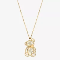 Gold Addiction Womens 10K Gold 18 Inch Pendant Necklace