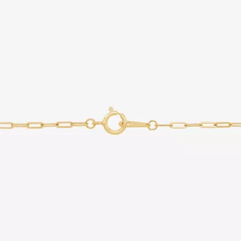 Gold Addiction Womens 10K Gold 7.25 Inch Solid Chain Bracelet