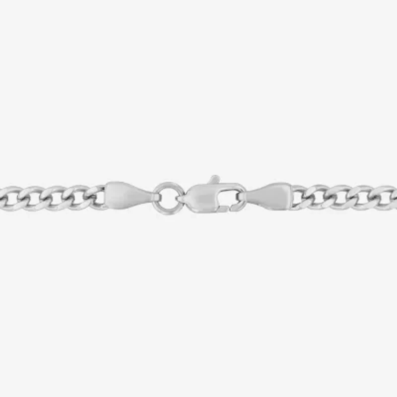 Crucifix Mens Stainless Steel Cross 24 Inch Pendant Necklace