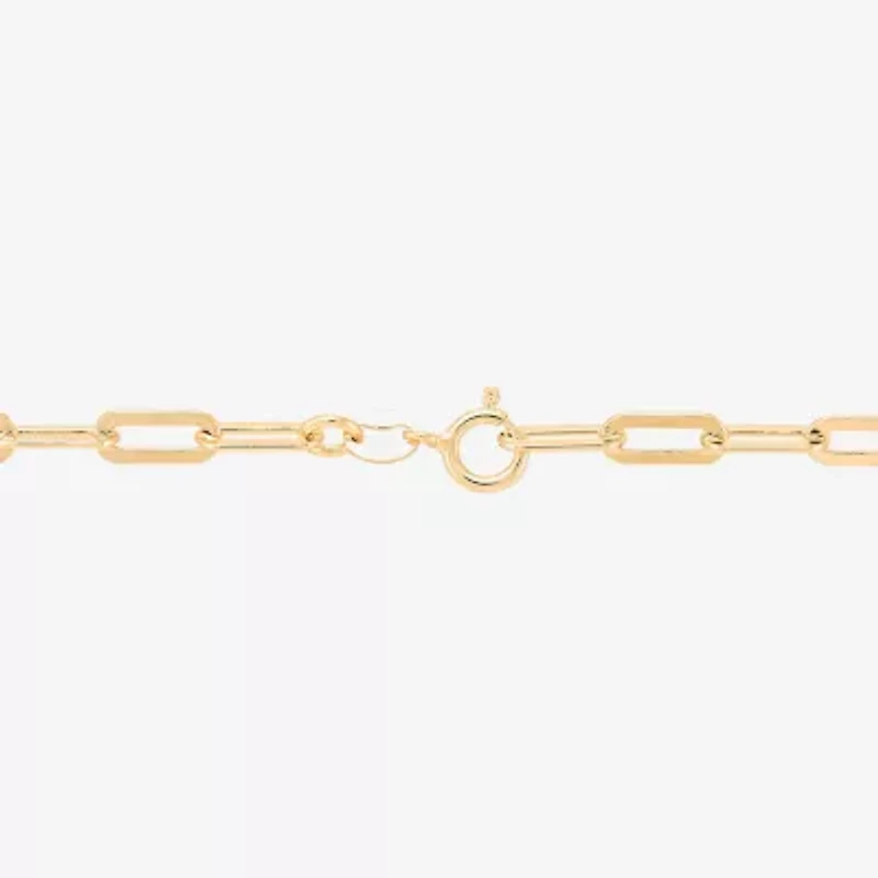 Silver Addiction Womens 14K Gold Over Silver Sterling Silver 18 Inch Chain Necklace