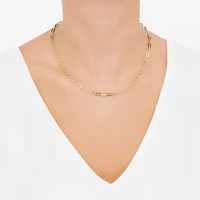 Silver Addiction Womens 14K Gold Over Silver Sterling Silver 18 Inch Chain Necklace
