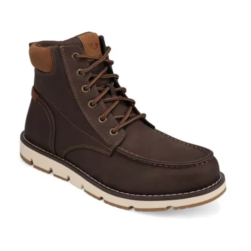 Dockers Mens Davis Flat Heel Lace Up Boots