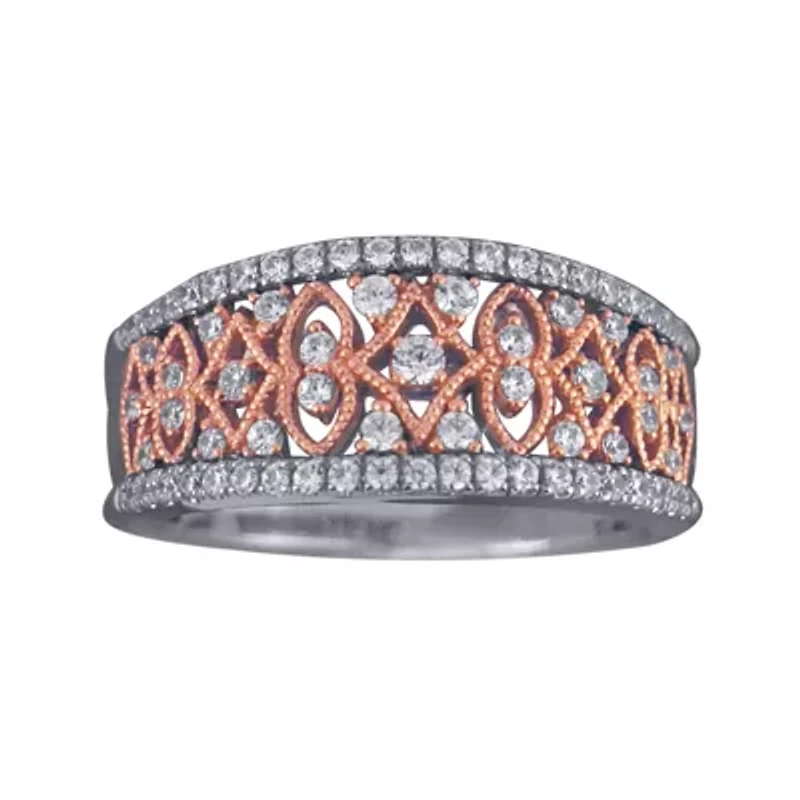1/2 CT. T.W. Diamond 10K Two-Tone Gold Ring