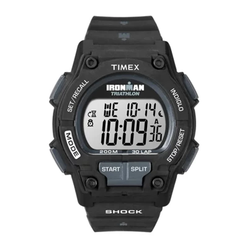 Timex® Ironman Endure Mens Black Resin Strap 30-Lap Watch T5K1969J