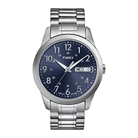 Timex® Elevated Classic Mens Stainless Steel Expansion Strap Watch T2M9339J