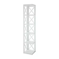 Oxford 5-Shelf Corner Bookcase