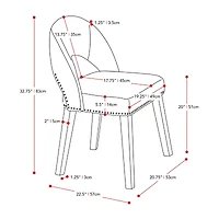  Tiffany Dining 2-pc. Side Chair