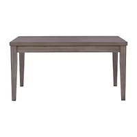 Corliving New York Dining Collection Rectangular Wood-Top Dining Table