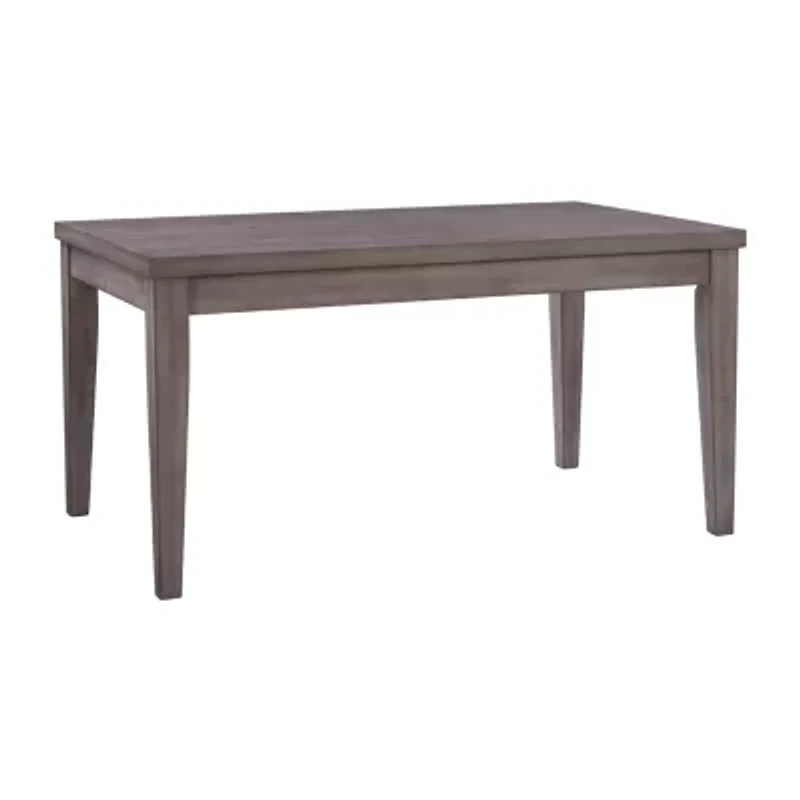 Corliving New York Dining Collection Rectangular Wood-Top Dining Table