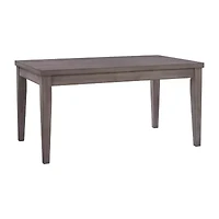 Corliving New York Dining Collection Rectangular Wood-Top Dining Table