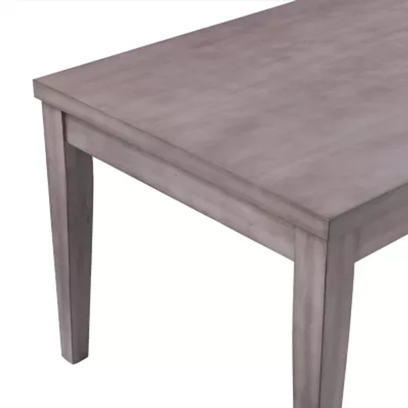 Corliving New York Dining Collection Rectangular Wood-Top Dining Table