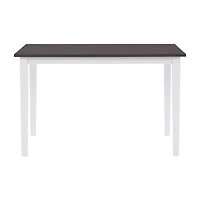 Corliving Michigan Dining Collection Rectangular Wood-Top Dining Table