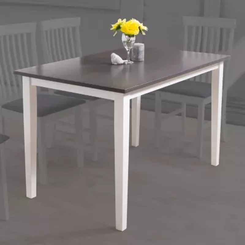 Corliving Michigan Dining Collection Rectangular Wood-Top Dining Table