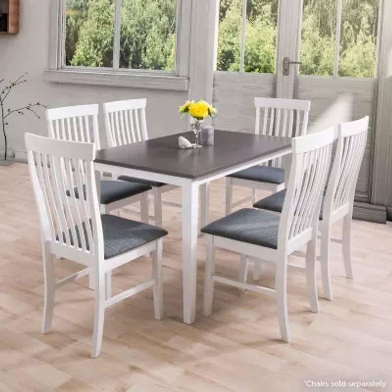 Corliving Michigan Dining Collection Rectangular Wood-Top Dining Table