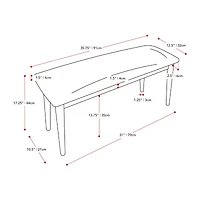Corliving Branson Dining Collection Bench