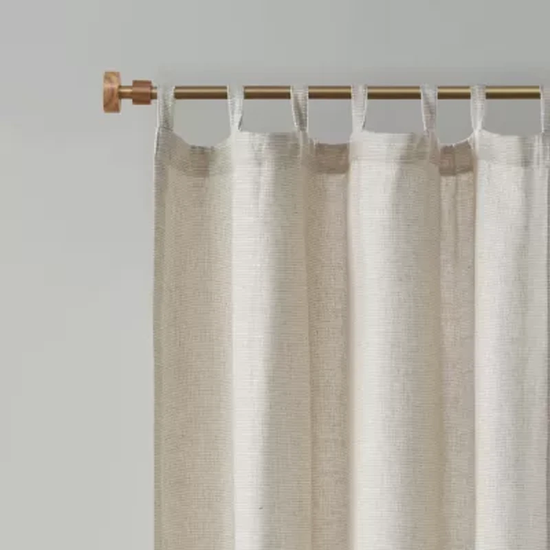 Madison Park Barnet 50"W X 84"L Tab Top Light-Filtering Single Curtain Panel