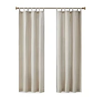 Madison Park Barnet 50"W X 84"L Tab Top Light-Filtering Single Curtain Panel