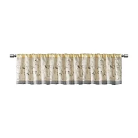 Madison Park Belle Embroidered Rod Pocket Tailored Valance