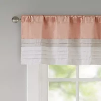 Madison Park Eastridge 50"W X 18"L Rod Pocket Tailored Valance