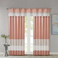 Madison Park Eastridge 50"W X 18"L Rod Pocket Tailored Valance