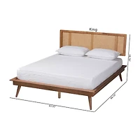 Nura Wooden Platform Bed