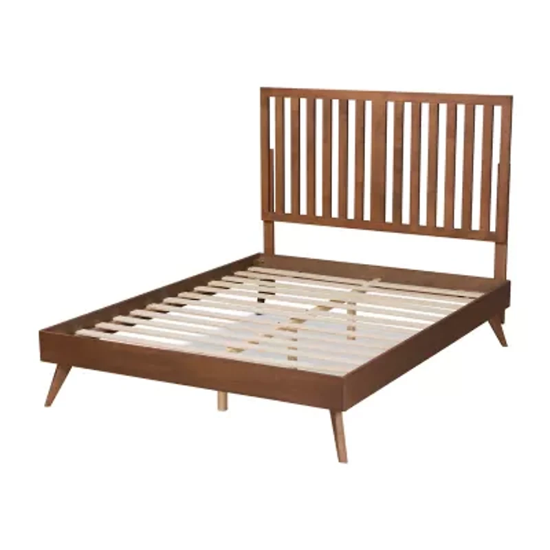 Saki Wooden Platform Bed