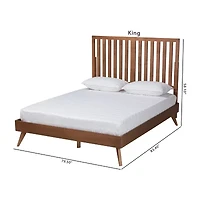 Saki Wooden Platform Bed