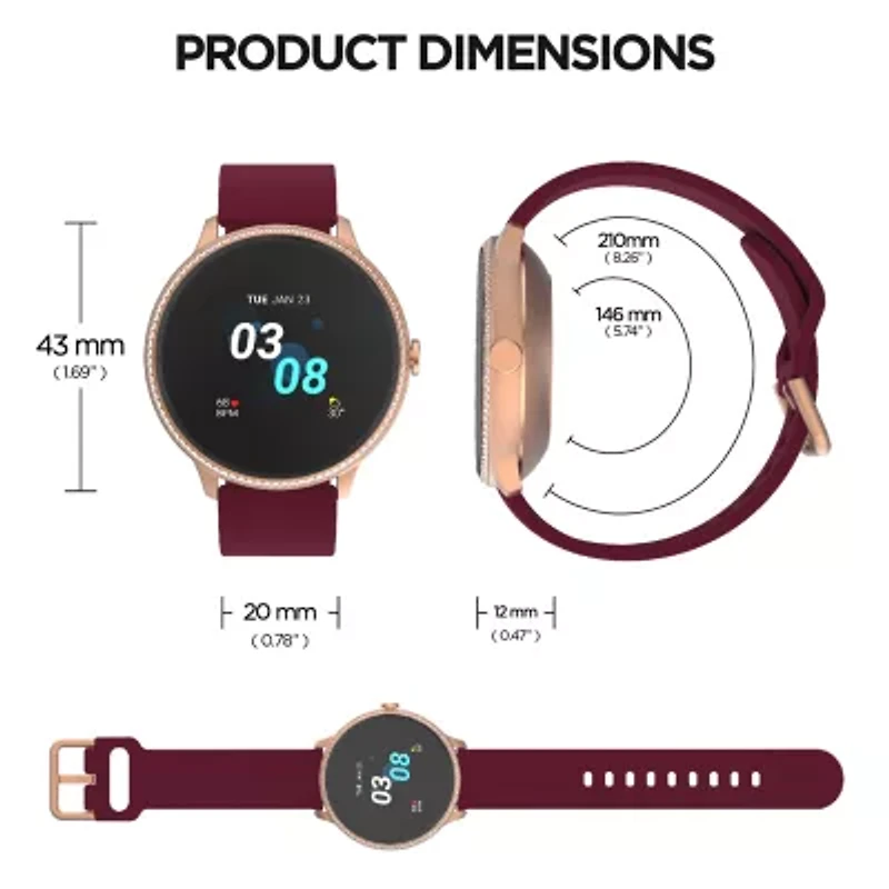 iTouch Sport 3 for Men: Gold Case with Gold Mesh Strap Smartwatch (45mm) 500014G-51-A27