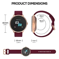 iTouch Sport 3 for Men: Gold Case with Gold Mesh Strap Smartwatch (45mm) 500014G-51-A27