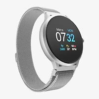 iTouch Sport 3 for Men: Silver Case with Silver Mesh Strap Smartwatch (45mm) 500014S-51-B28