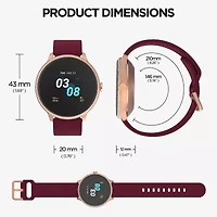 iTouch Sport 3 for Men: Silver Case with Silver Mesh Strap Smartwatch (45mm) 500014S-51-B28
