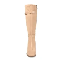 Journee Collection Womens Gaibree Stacked Heel Riding Boots
