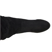 Journee Collection Womens Kaison Stacked Heel Over the Knee Boots
