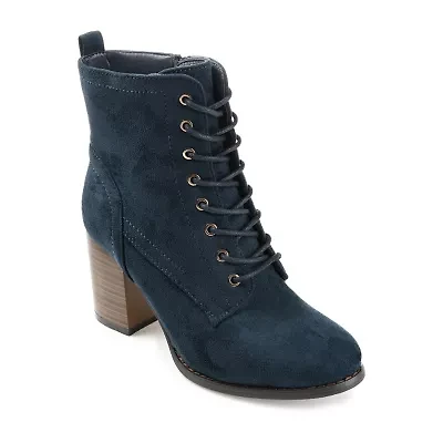 Journee Collection Womens Baylor Stacked Heel Booties