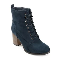 Journee Collection Womens Baylor Stacked Heel Booties