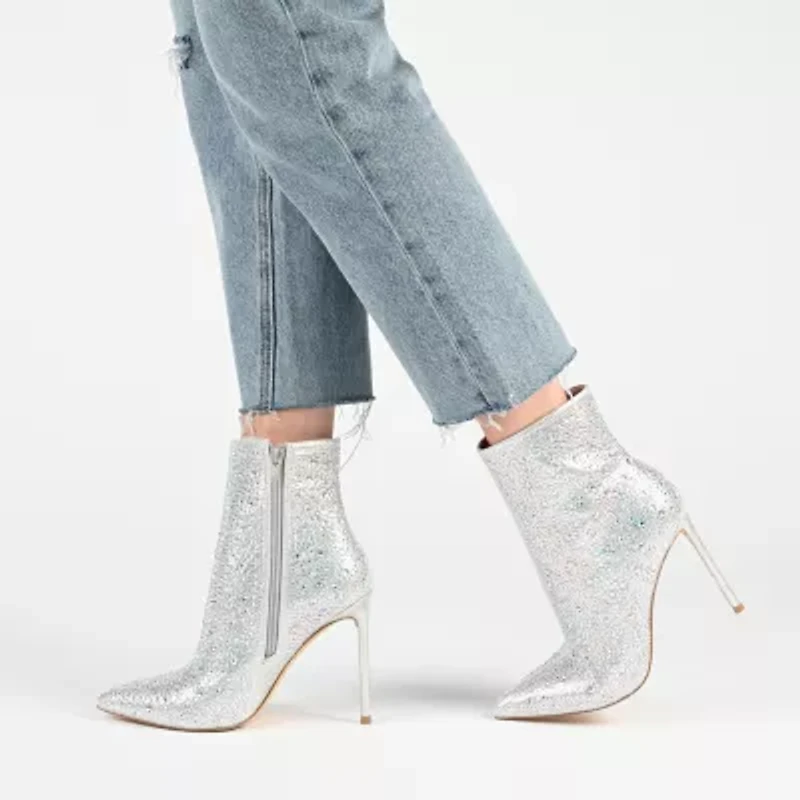 Journee Collection Womens Alexis Stiletto Heel Booties