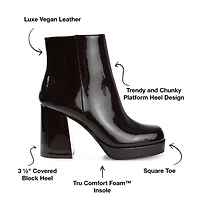 Journee Collection Womens Mollie Block Heel Booties