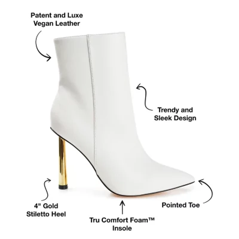 Journee Collection Womens Rorie Stiletto Heel Booties
