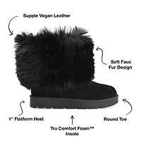 Journee Collection Womens Shanay Flat Heel Winter Boots