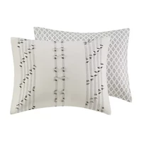 INK+IVY Kara 3 Piece Cotton Jacquard Duvet Cover Set