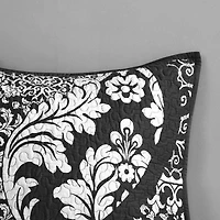 Madison Park Marcella 6-Pc Printed Cotton Quilt Set With Throw Pillows